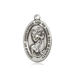 Bliss St. Christopher Medal Sterling Silver