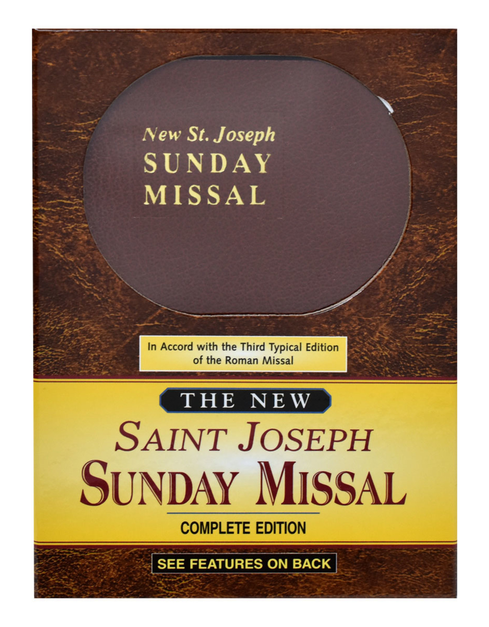 Catholic Book Publishing St. Joseph Sunday Missal, Brown Flex