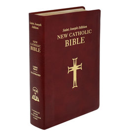 Catholic Book Publishing NCB (New Catholic Bible), Large Type - Burgundy Bonded Leather