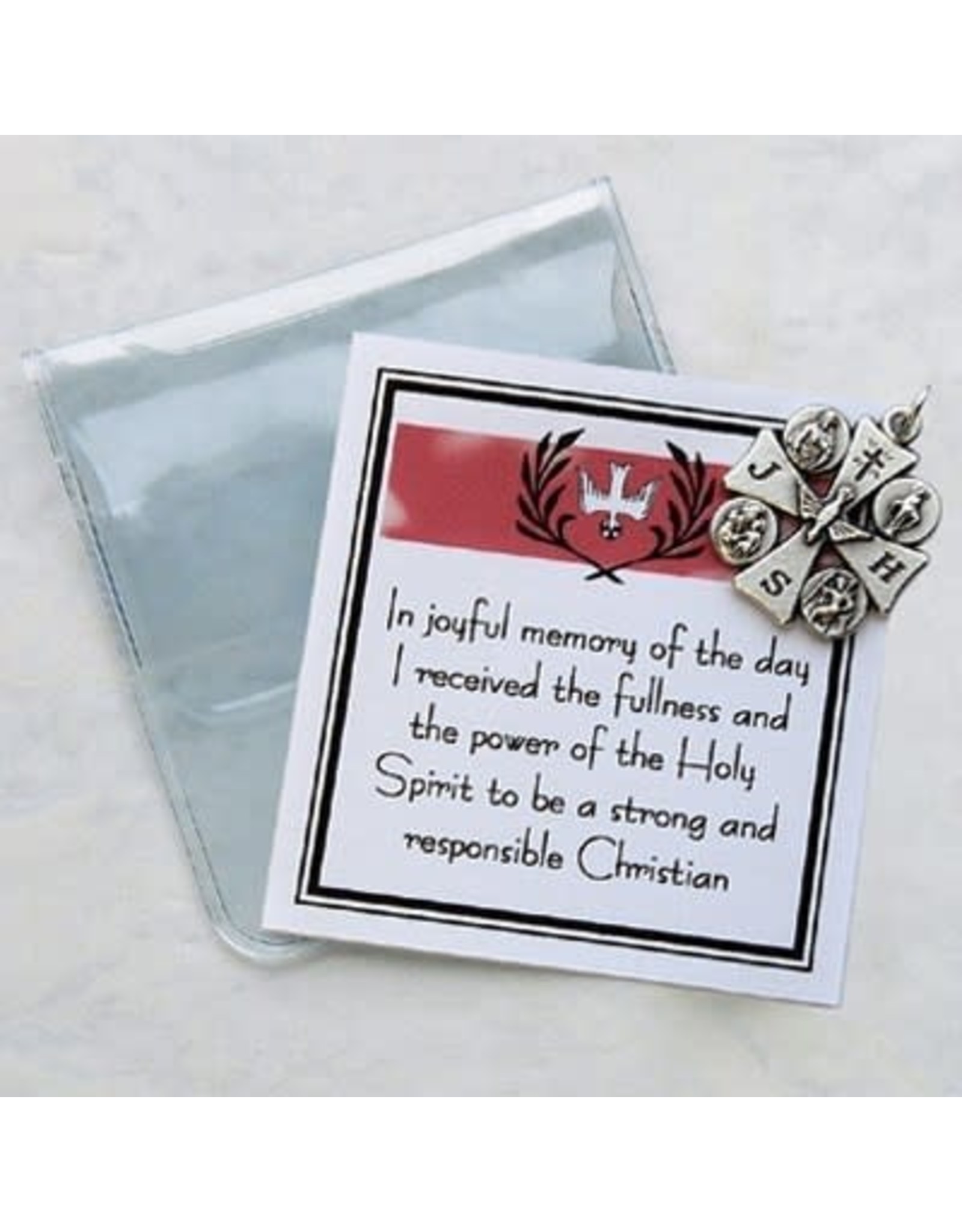 Devon Confirmation Holy Card & 4-Way Medal