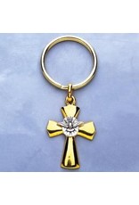 Confirmation Holy Spirit Cross/Dove Keychain