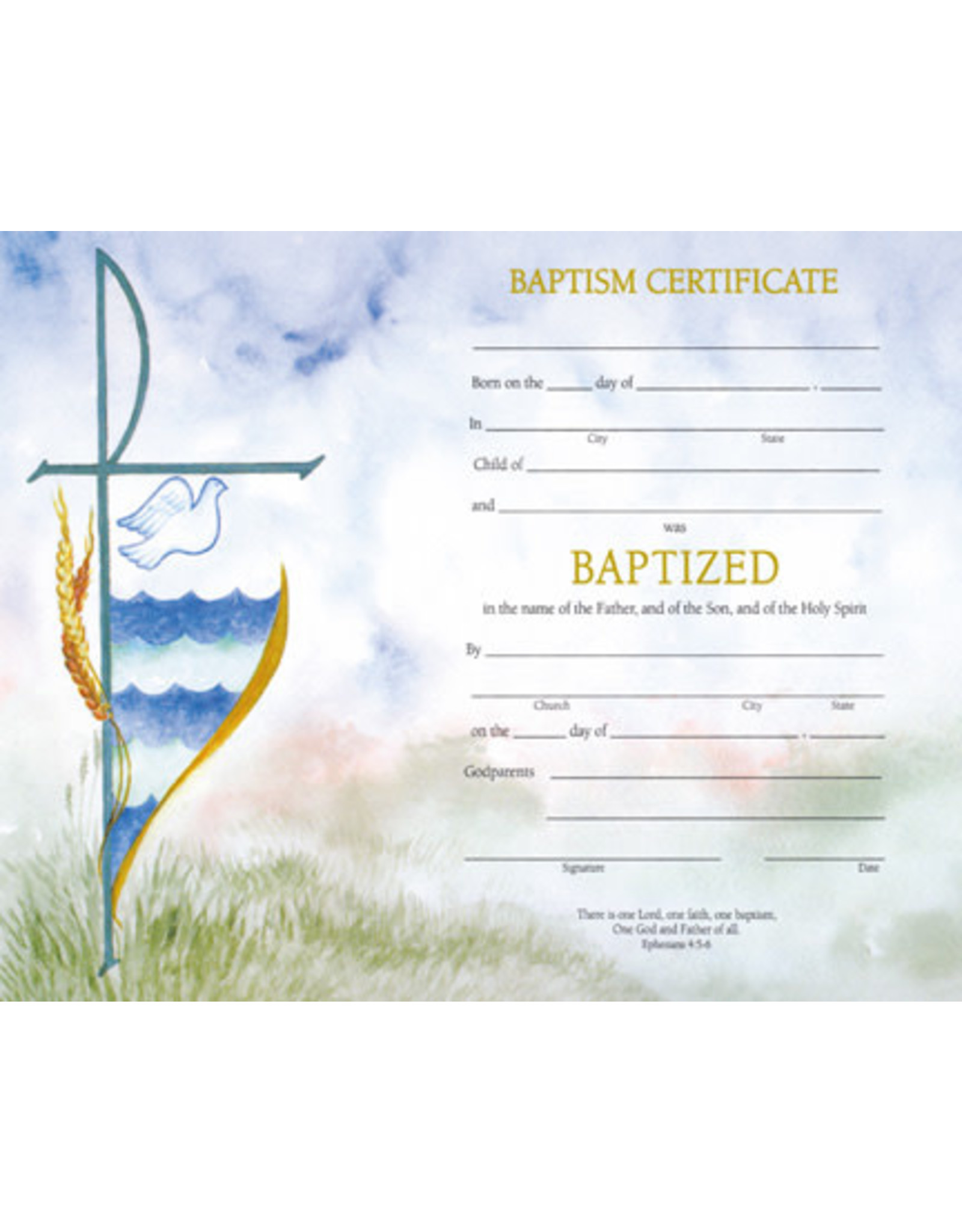 Barton Cotton Baptism Certificate Watercolor (50)