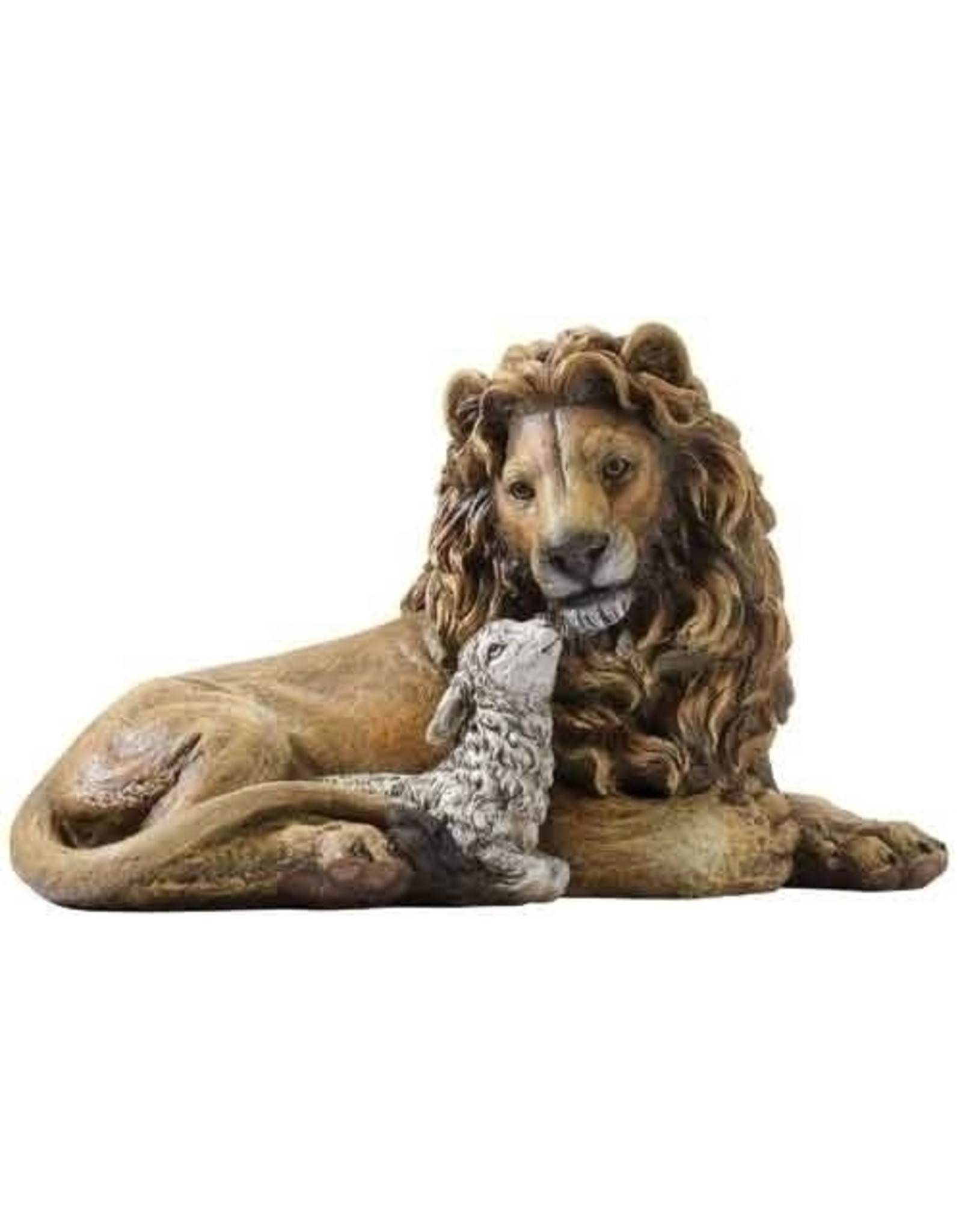 Statue Lion & Lamb 6.5"