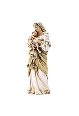 Roman Statue Madonna with Child & Lamb (6.25")