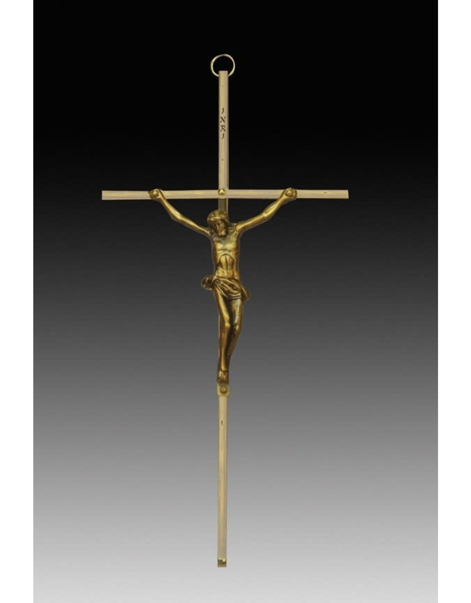 Crucifix - Brass (10")
