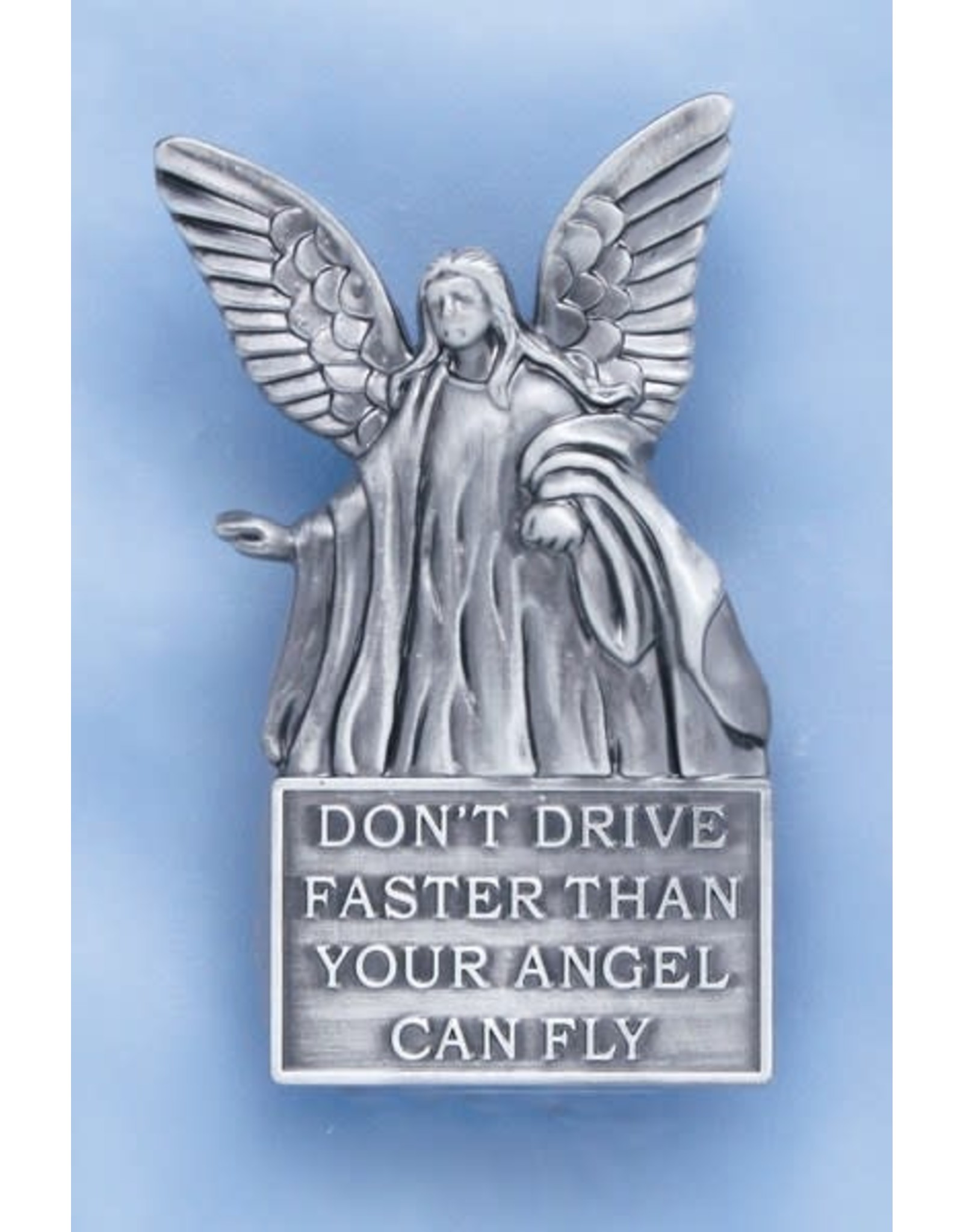 Visor Clip Guardian Angel Don't Drive Faster Reilly's Church Supply