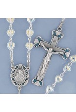 Devon Rosary Crystal Heart Aurora Borealis