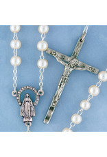 Devon Rosary Pearl/Silver
