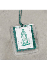 Devon Scapular - Green Vinyl w/Pamphlet