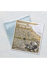 Devon Footprints Prayer Card with Christ Medal
