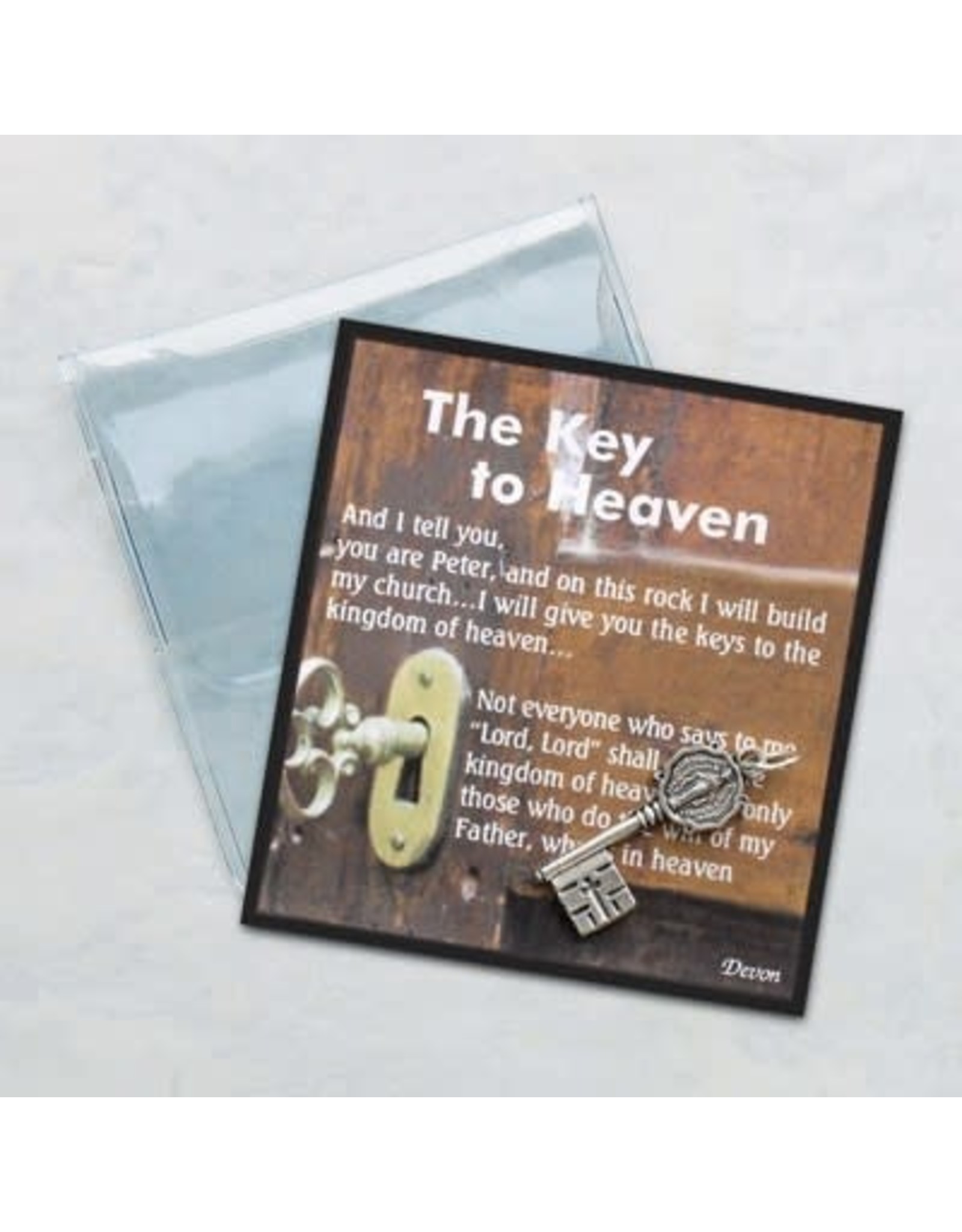 Devon Key to Heaven Prayer Card & Token