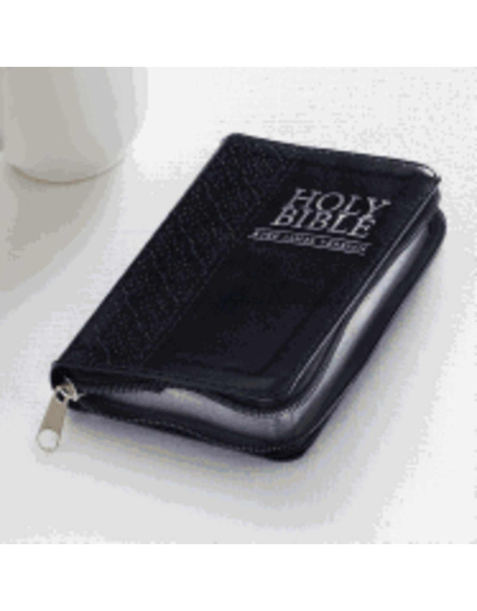 Christian Art Gifts KJV Mini Pocket Edition, Black, Zippered