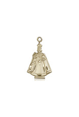 Bliss Infant of Prague Medal, Gold Filled