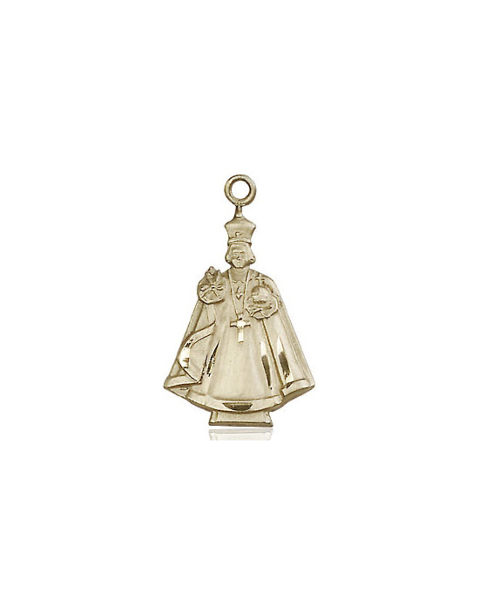Bliss Infant of Prague Medal, Gold Filled
