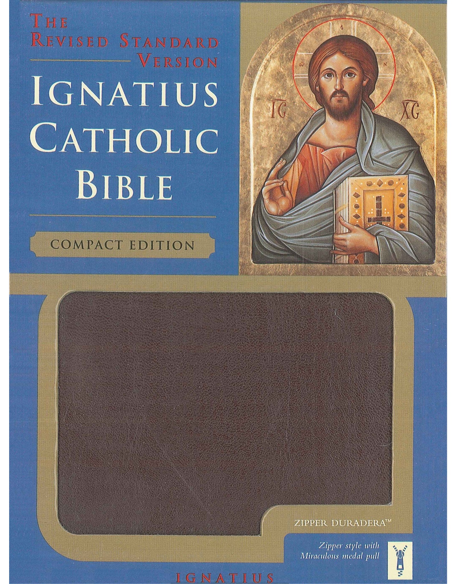 Ignatius Press RSV Ignatius Compact Burgundy Zipper Bible
