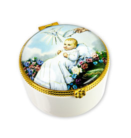 Hirten Baptism Porcelain Rosary Box