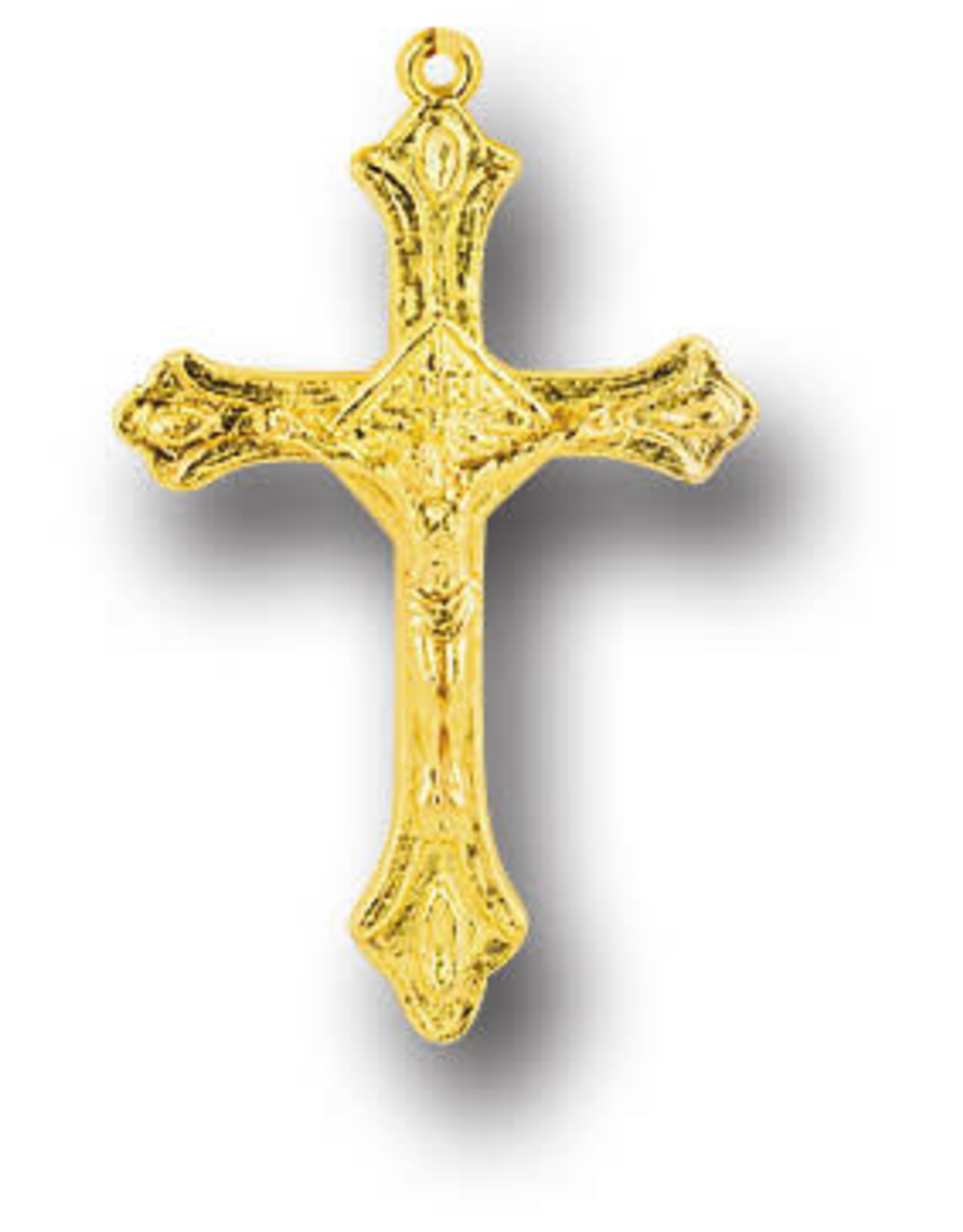 Hirten Medal Crucifix 1" Gold