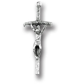 Hirten Papal Crucifix Medal 1.5" Silver
