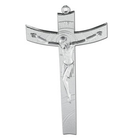 Hirten 5.5" Silver Plated Metal Crucifix