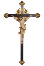 Pema Crucifix Leonardo Corpus/Black Stained Cross/Blue Loincloth (30") 14/30