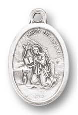 Hirten Oxidized Silver Oval Medal - Various Subjects I-M