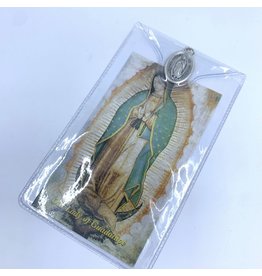 Devon Our Lady of Guadalupe Medal with Prayer Card