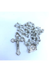 Baptism Rosary - White Pearl with Card
