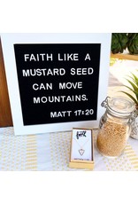 Seeds & Mountains Bible Verse Necklace - Faith (Mustard Seed)