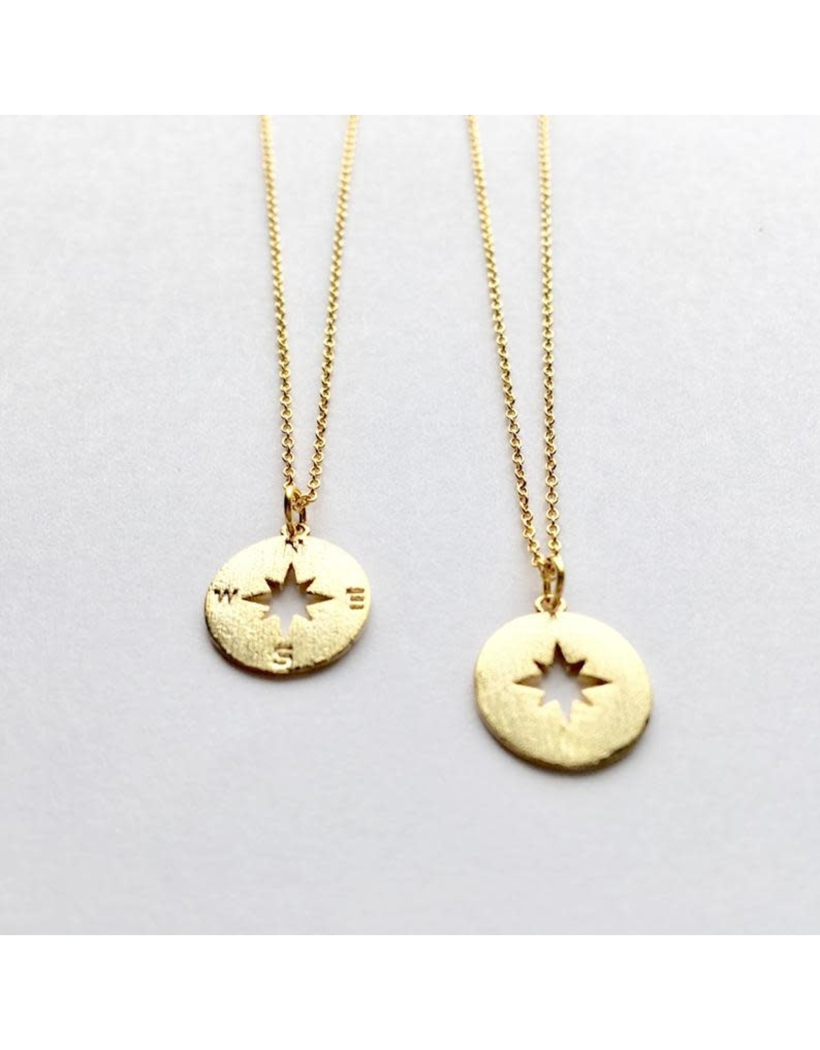 Seeds & Mountains Bible Verse Necklace - Lead Me, Compass (Psalm 25:4-5)