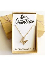 Seeds & Mountains Bible Verse Necklace - New Creation