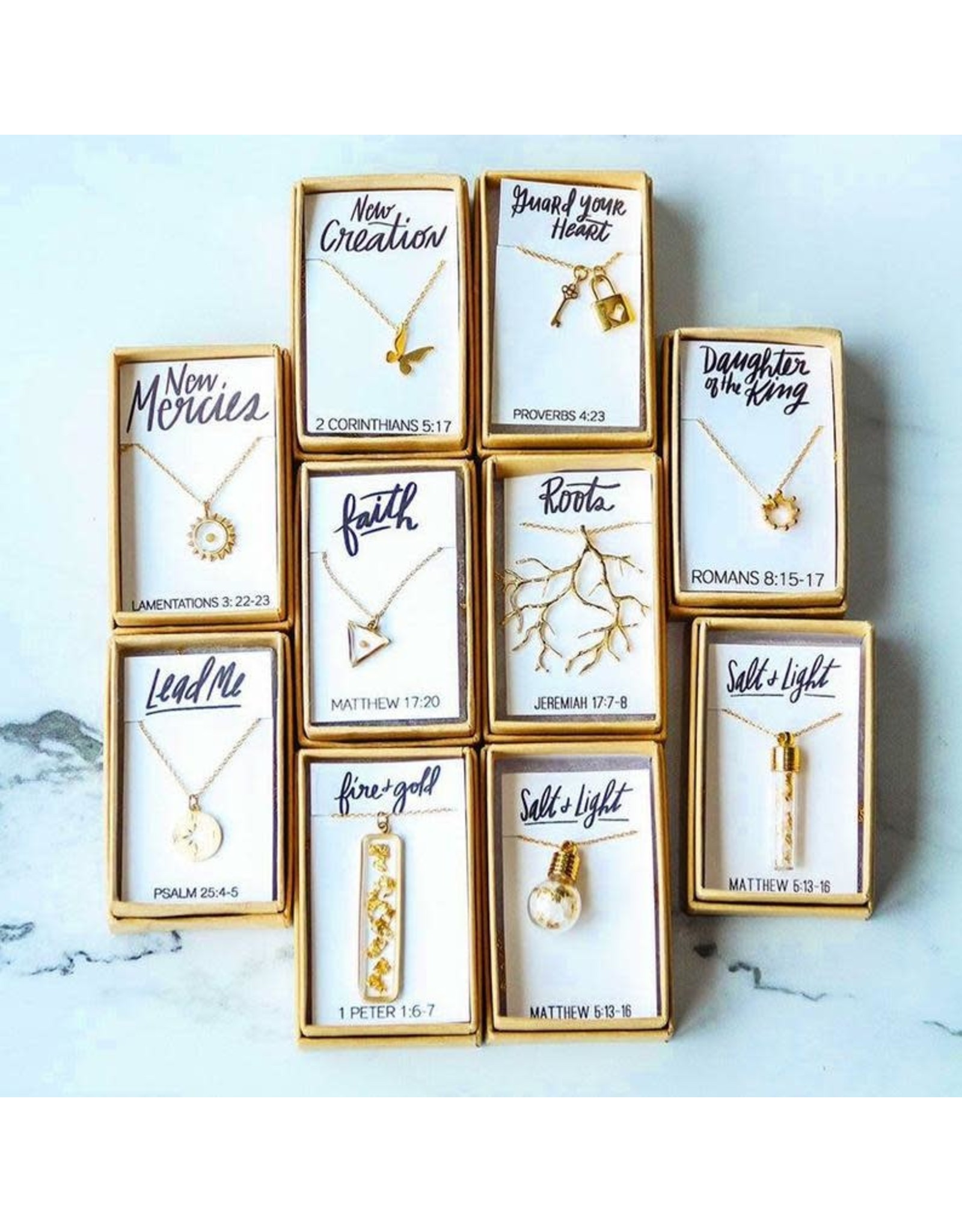 Seeds & Mountains Bible Verse Necklace - New Mercies