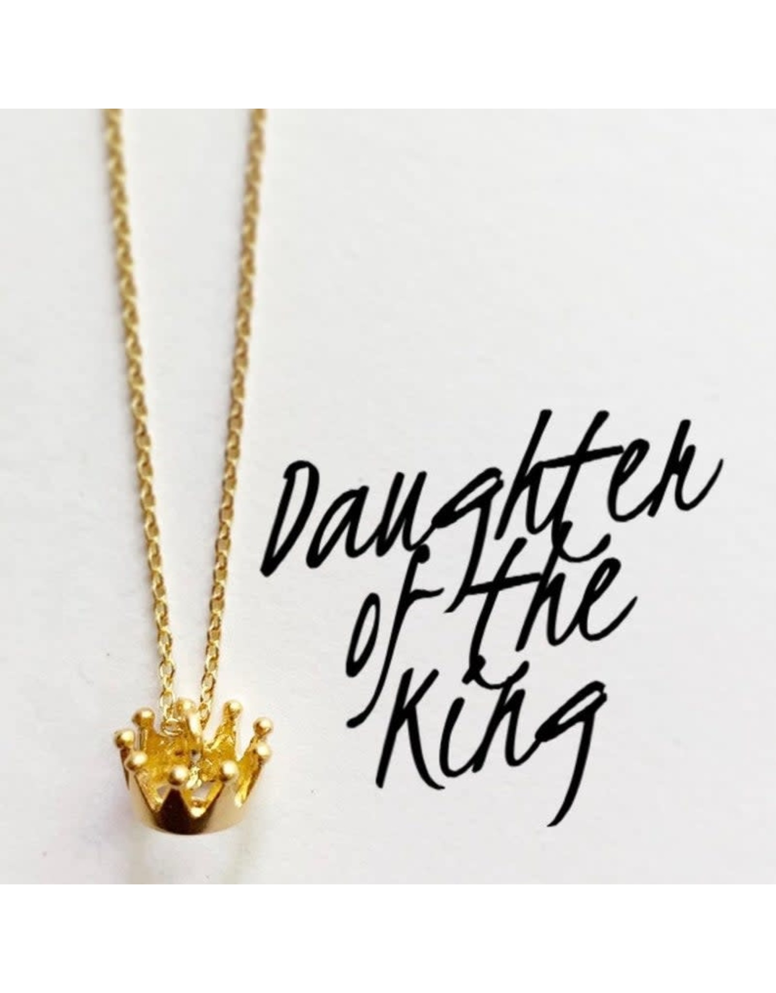 Seeds & Mountains Bible Verse Necklace - Daughter of the King, Crown (Romans 8:15-17)