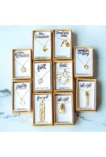 Seeds & Mountains Bible Verse Necklace - Daughter of the King, Crown (Romans 8:15-17)