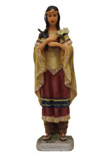 Goldscheider Kateri Tekakwitha Statue - Color (5-1/2")