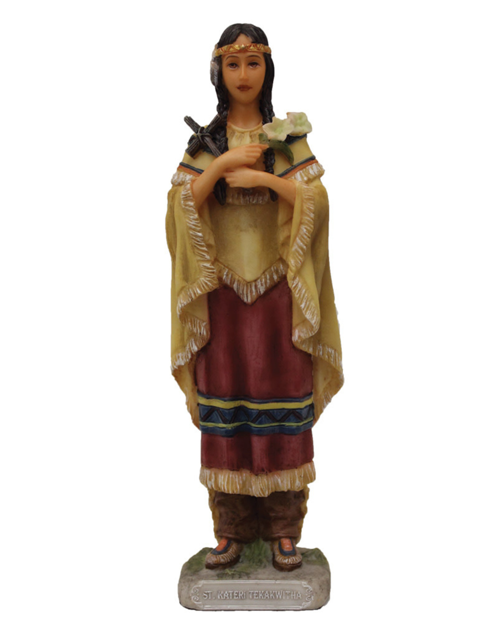 Goldscheider Kateri Tekakwitha Statue - Color (5-1/2")