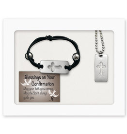 Abbey & CA Gift Confirmation Bracelet and Pendant Set