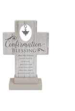 Abbey & CA Gift Confirmation Standing Cross with Dove Charm, 6"