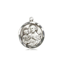 Bliss St. Joseph Medal Sterling Silver