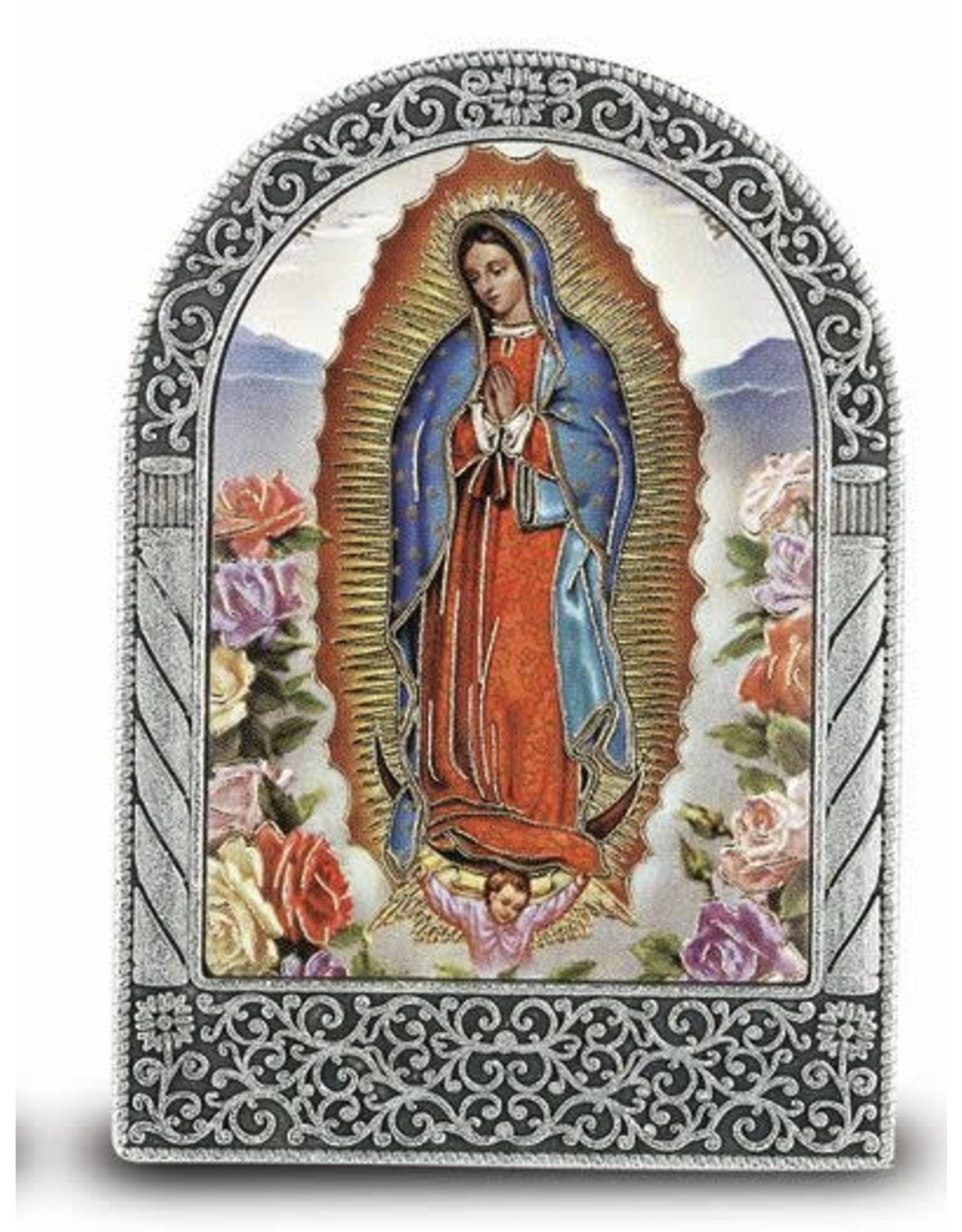 Hirten Plaque - Our Lady of Guadalupe Easel (2-3/4 x 2")