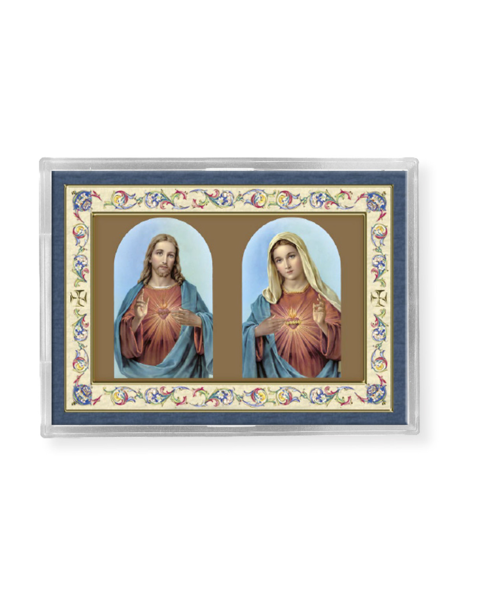 Hirten Sacred Heart of Jesus/Immaculate Heart of Mary Acrylic Easel 2.25X3