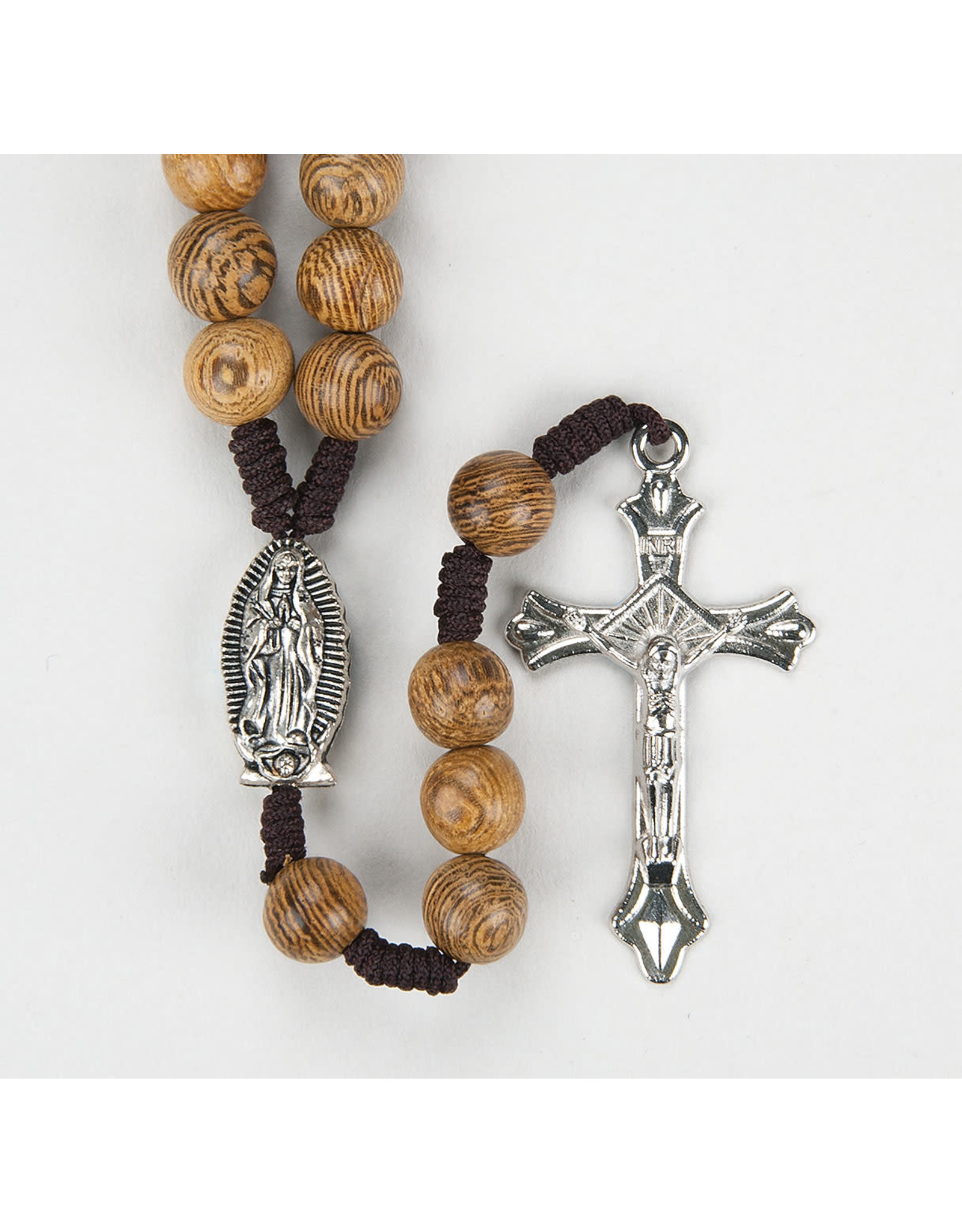 Hirten Our Lady of Guadalupe Brown Wood Rosary