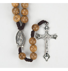 Hirten Our Lady of Guadalupe Brown Wood Rosary