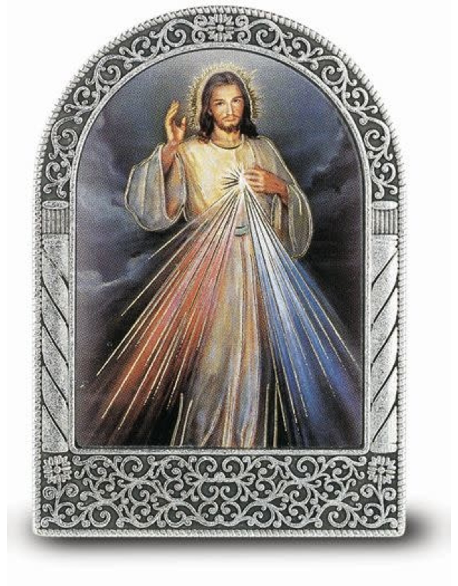 Hirten Plaque - Divine Mercy Easel (2-3/4 x 2")