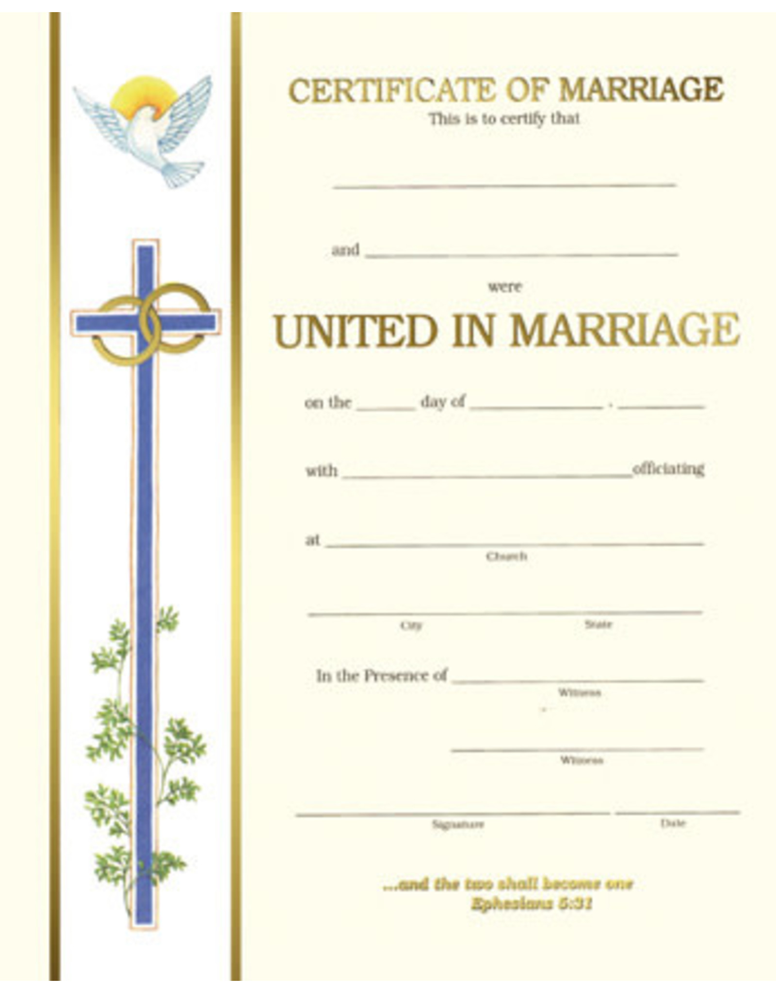 Barton Cotton Certificates - Marriage (50)