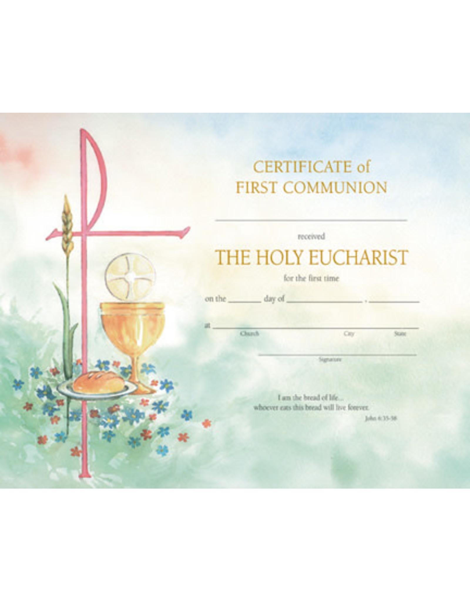 First Communion Certificate (50)