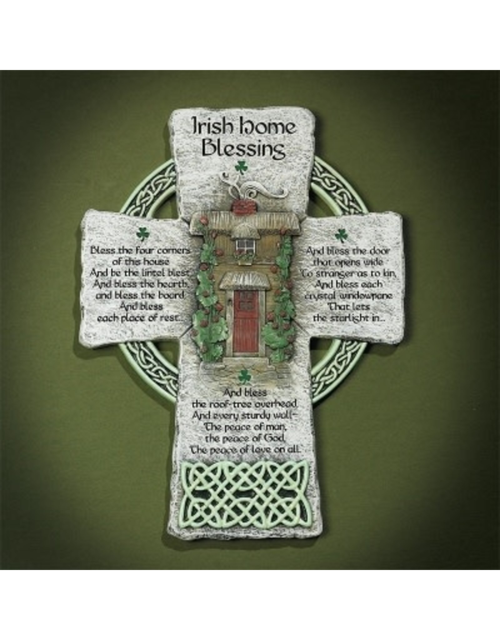 Abbey & CA Gift Cross - Irish Home Blessing (6x8")