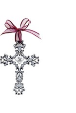 Abbey & CA Gift Cross - 40th Anniversary, Pewter (5")
