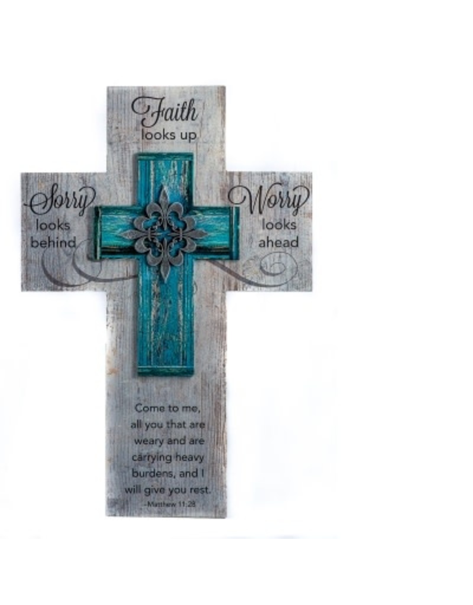 Abbey & CA Gift Cross - Faith Looks Up (8x12)