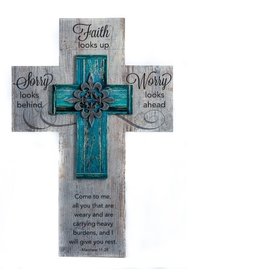 Abbey & CA Gift Cross - Faith Looks Up (8x12)