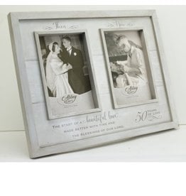 Abbey & CA Gift Frame - 50 Year Anniversary, Then & Now